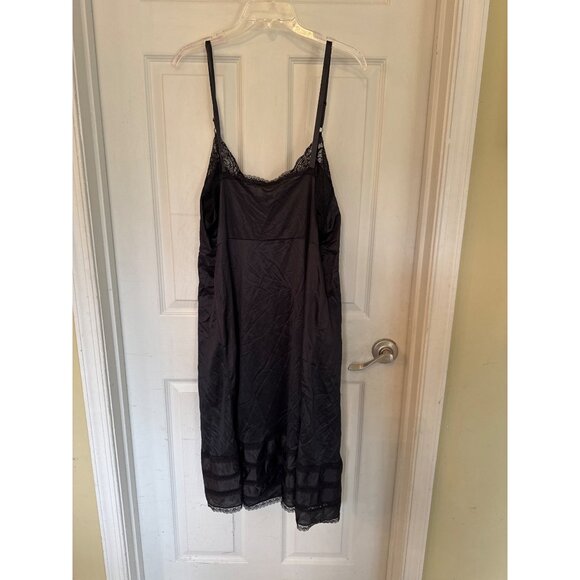 Vintage Unbranded Black Lace Nightgown XL - Picture 6 of 6
